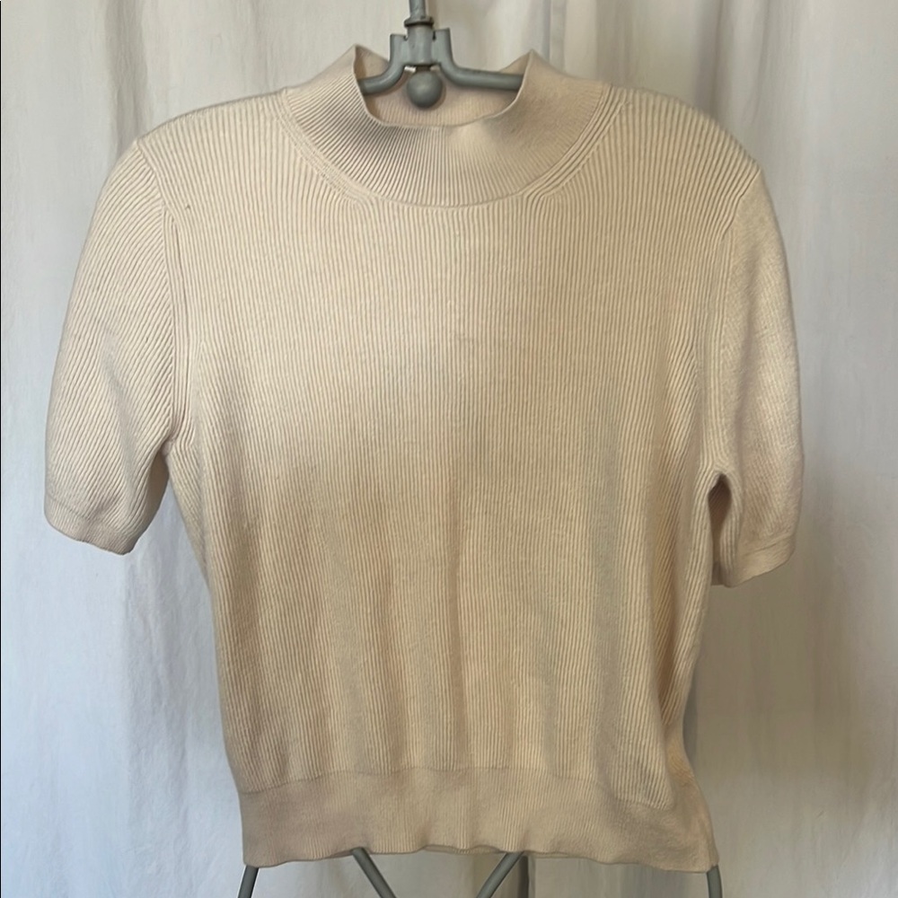 Ming Sweater mock turtleneck beige L